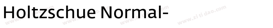 Holtzschue Normal字体转换